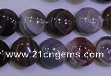 CAG4444 15.5 inches 16mm flat round botswana agate beads wholesale