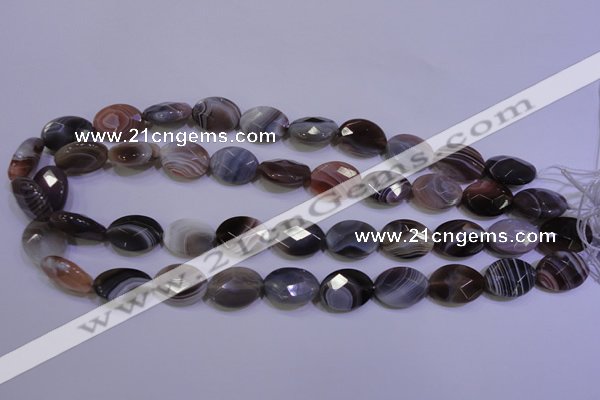 CAG4464 15.5 inches 13*18mm faceted oval botswana agate beads