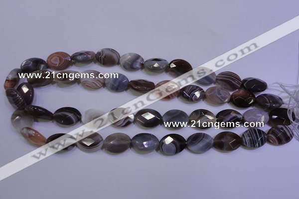 CAG4465 15.5 inches 15*20mm faceted oval botswana agate beads