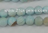 CAG4485 15.5 inches 6mm faceted round agate beads wholesale