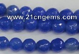 CAG4488 15.5 inches 6mm faceted round agate beads wholesale