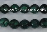 CAG4499 15.5 inches 8mm faceted round fire crackle agate beads