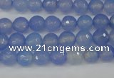 CAG4505 15.5 inches 8mm faceted round agate beads wholesale