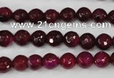 CAG4508 15.5 inches 8mm faceted round agate beads wholesale