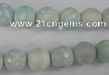 CAG4515 15.5 inches 10mm faceted round fire crackle agate beads