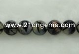 CAG452 15.5 inches 16mm faceted round agate beads Wholesale