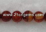 CAG454 15.5 inches 14mm faceted round agate gemstone beads Wholesale