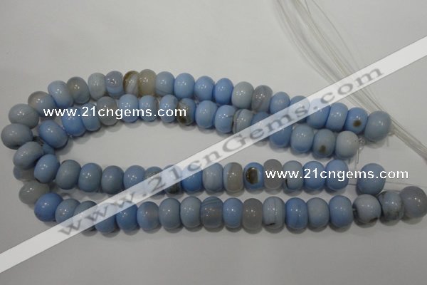 CAG4591 15.5 inches 10*14mm rondelle agate beads wholesale