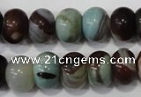 CAG4592 15.5 inches 10*14mm rondelle agate beads wholesale