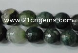 CAG4614 15.5 inches 6mm faceted round fire crackle agate beads