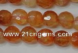 CAG4615 15.5 inches 6mm faceted round fire crackle agate beads