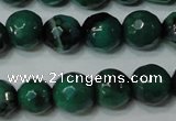 CAG4624 15.5 inches 6mm faceted round fire crackle agate beads