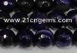 CAG4656 15.5 inches 8mm faceted round fire crackle agate beads