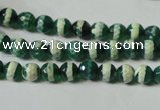 CAG4694 15.5 inches 6mm faceted round tibetan agate beads wholesale