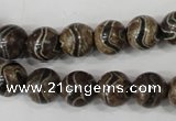 CAG4752 15 inches 10mm round tibetan agate beads wholesale