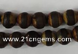 CAG4758 15 inches 10mm round tibetan agate beads wholesale