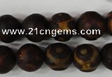 CAG4762 15 inches 14mm round tibetan agate beads wholesale