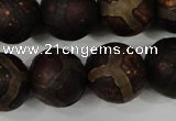 CAG4768 15 inches 16mm round tibetan agate beads wholesale