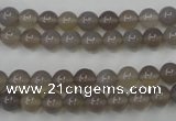 CAG4770 15 inches 6mm round grey agate beads wholesale