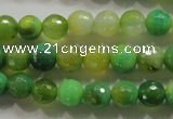 CAG4781 15.5 inches 8mm faceted round fire crackle agate beads