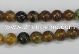 CAG4832 15 inches 8mm round dragon veins agate beads wholesale