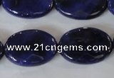 CAG4898 15 inches 18*25mm faceted oval fire crackle agate beads