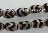 CAG5085 15.5 inches 8*12mm drum tibetan agate beads wholesale