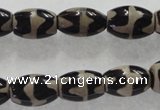 CAG5086 15.5 inches 8*12mm drum tibetan agate beads wholesale