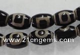 CAG5089 15.5 inches 8*12mm drum tibetan agate beads wholesale