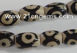 CAG5090 15.5 inches 8*12mm drum tibetan agate beads wholesale