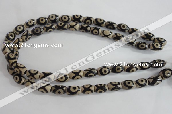 CAG5090 15.5 inches 8*12mm drum tibetan agate beads wholesale