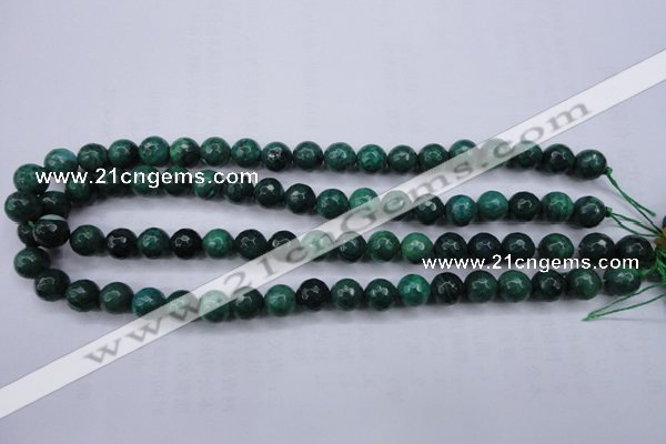 CAG5128 15.5 inches 10mm faceted round agate beads wholesale