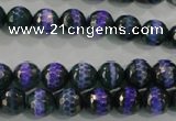 CAG5143 15 inches 8mm faceted round tibetan agate beads wholesale