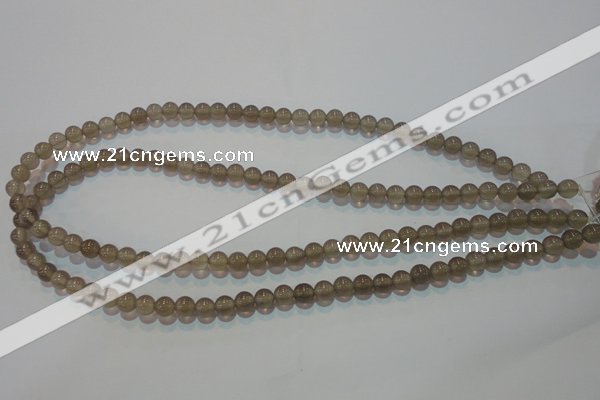 CAG5240 15.5 inches 6mm round Brazilian grey agate beads wholesale