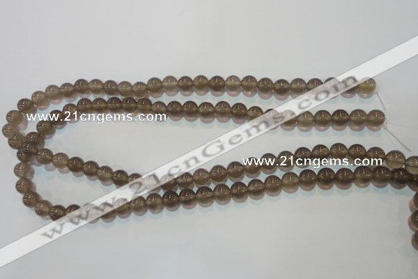 CAG5241 15.5 inches 8mm round Brazilian grey agate beads wholesale