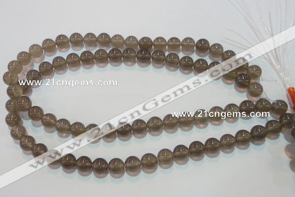 CAG5242 15.5 inches 10mm round Brazilian grey agate beads wholesale