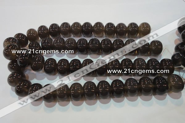 CAG5252 15.5 inches 15*20mm rondelle Brazilian grey agate beads