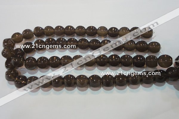 CAG5259 15.5 inches 14*15mm pumpkin Brazilian grey agate beads