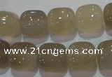 CAG5261 15.5 inches 14*14mm square Brazilian grey agate beads