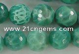 CAG5312 15.5 inches 10mm faceted round peafowl agate gemstone beads