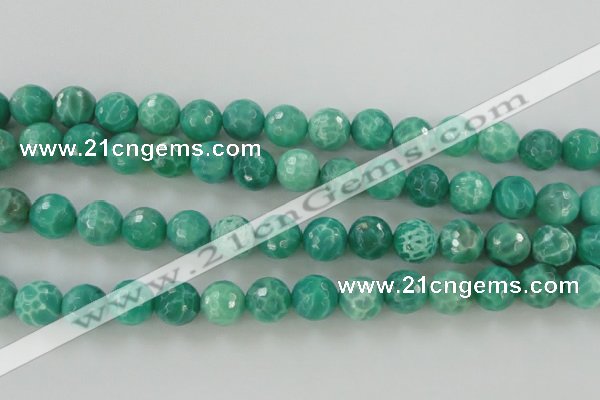 CAG5312 15.5 inches 10mm faceted round peafowl agate gemstone beads