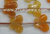 CAG5377 15.5 inches 16*20mm carved butterfly dragon veins agate beads