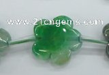 CAG5395 15.5 inches 24mm carved flower dragon veins agate beads