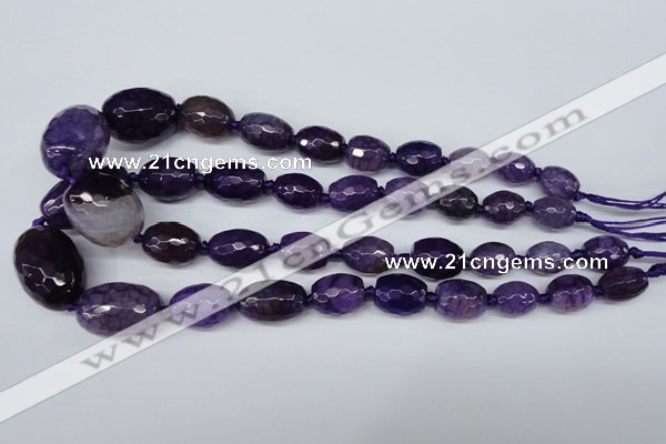 CAG5405 10*14mm – 20*30mm faceted drum dragon veins agate beads