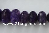 CAG5414 8*12mm – 13*22mm faceted rondelle dragon veins agate beads
