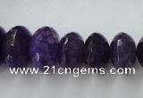 CAG5414 8*12mm – 13*22mm faceted rondelle dragon veins agate beads