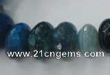 CAG5416 8*12mm – 13*22mm faceted rondelle dragon veins agate beads