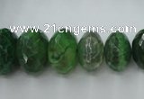 CAG5417 8*12mm – 13*22mm faceted rondelle dragon veins agate beads