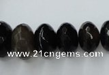 CAG5419 8*12mm – 13*22mm faceted rondelle dragon veins agate beads