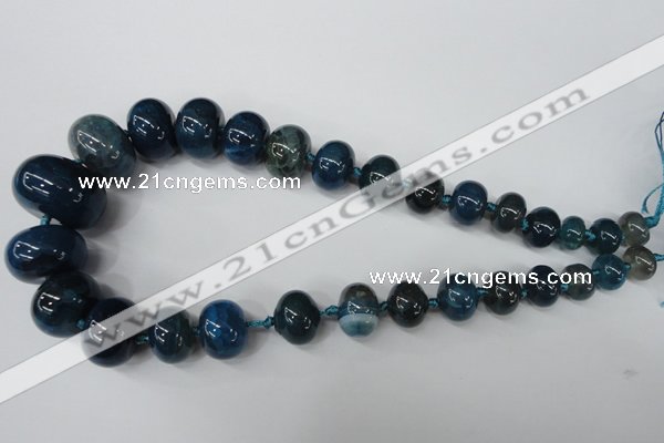 CAG5425 8*12mm – 20*30mm rondelle dragon veins agate beads